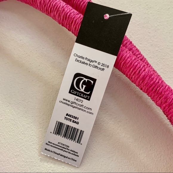 Boho Woven Paper Tote Bag - Picture 3 of 9